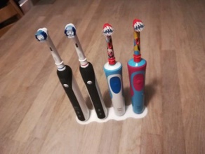 toothbrush holder 4 oral oral-b b 3d print model - Mito3D