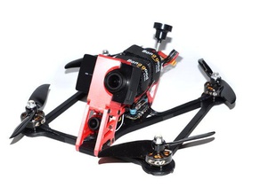 project lamda 3d printed quadcopter frame hybrid carbon-rods reinforcement 3d-printed 5inch abs carbon rod drone fpv freestyle racer tpu filament 3d print model - Mito3D