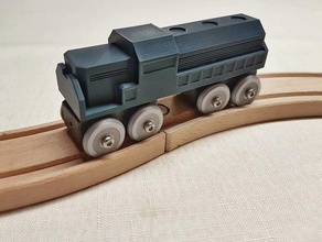 trenino brio, ikea compatibile brio giocattolo traccia con il treno legno 3d print model - Mito3D