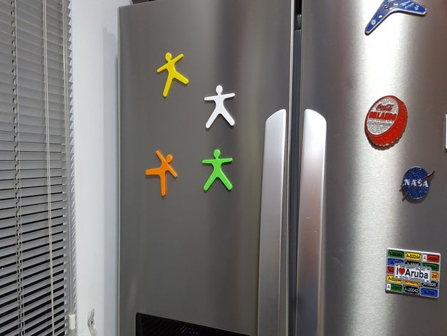 adorno para nevera con iman - hombre fridge magnet kitchen neve nevecon ornamet 3D print model - Mito3D