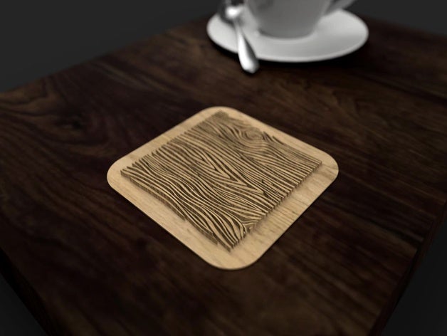 wood grain stamp 3D print model - Mito3D