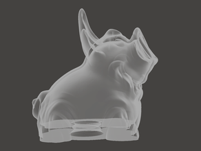 hucha más gruesa de la parte inferior del tornillo tapa banco cerdo piggy alcancía schwein sparschwein 3d print model - Mito3D