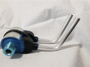 smart effector air pump tube holders & heatbreak water block 3d print model - Mito3D