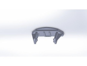 whirlpool dishwasher upper rack end clip 3d print model - Mito3D