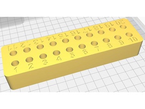 nummeriert mit Bleistift-Halter Farbe Anzahl Zeichnung Halter Bleistift 3d print model - Mito3D