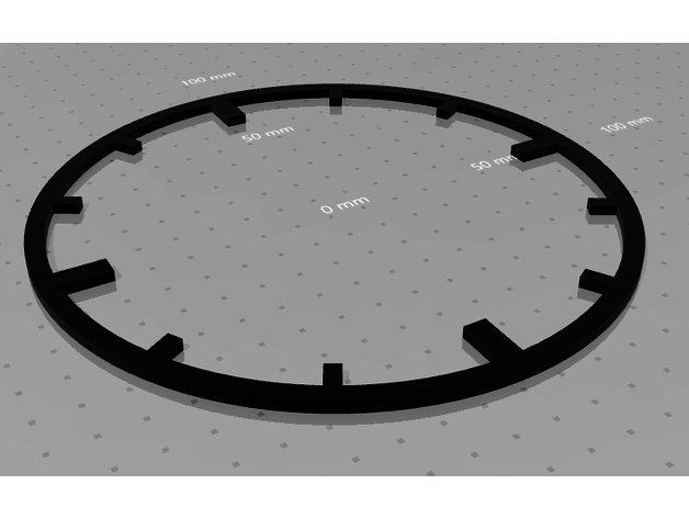 simple clock dial 3D print model - Mito3D