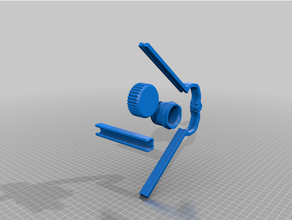 bag clip screw cap hinge ktichen pla 3d print model - Mito3D