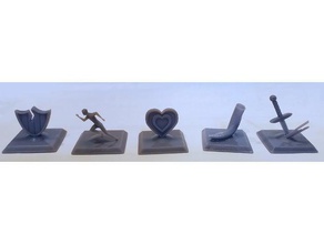 i token di asoiaf da tavolo, miniature in gioco tavolo accessori troni la canzone ghiaccio e fuoco gettoni 3d print model - Mito3D