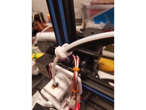geeetech a10 cabo de clipe ptfe-tubo & do chicote clip suporte 3d print model - Mito3D