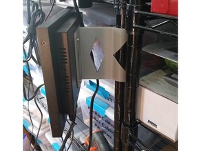 vesa monitor shelf mount 75mm rack 3d print model - Mito3D