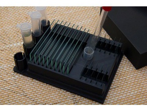 Mikroskop-Objektträger workbox Mikroskop Objektträger-box die Mikroskopie 3d print model - Mito3D