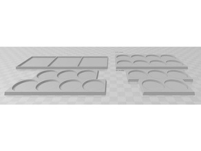 starquest figura bandejas de almacenamiento espacio la cruzada juicedcustoms 28mm el tablero mesa 3d print model - Mito3D