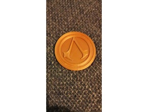 my first makercoin assassins creed 3d print model - Mito3D