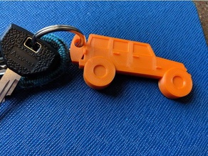 jeep wrangler trousseau de clés 3d print model - Mito3D
