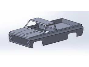 1 24 scale rc truck body 3d print model - Mito3D