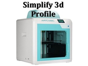 anycubic 4max pro simplify3d pla profilo firmware la correzione di bug fff semplificare 3d 3d print model - Mito3D