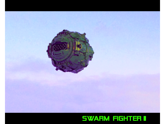 swarm fighter 3D print model - Mito3D