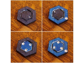 double coin d4 dice 3d print model - Mito3D