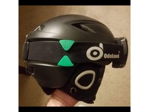 óculos de esqui clipe proteção capacete 3d print model - Mito3D