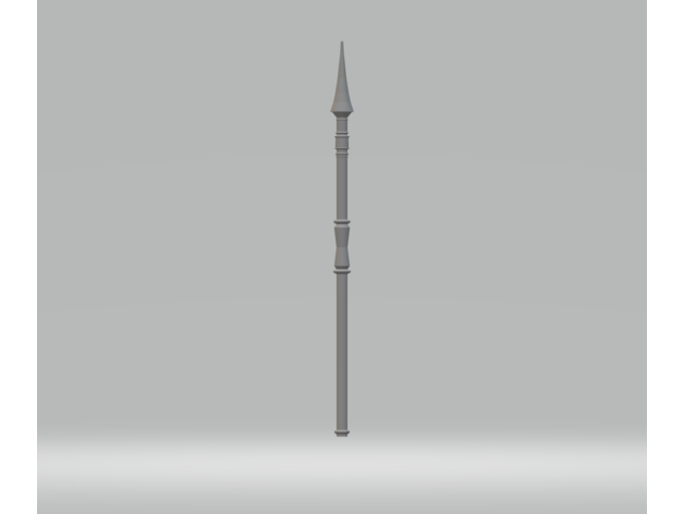simple lance spear weapon 3D print model - Mito3D