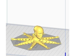 flexi headapus creepy flexible halloween octopus toy wierd 3d print model - Mito3D