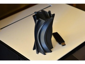 vaso 62 recipiente porta-lápis espiral 3d print model - Mito3D