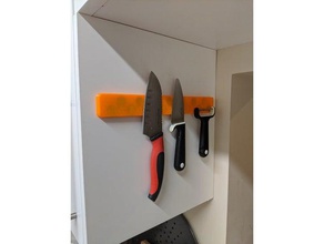 magnetic knife mount holder magnet wall 3d print model - Mito3D