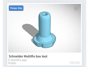 schneider multifix casella di strumento 3d print model - Mito3D