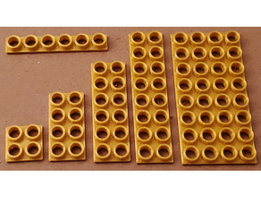 montini tijolos para construção fêmea conjunto de placa lego compatível bloco bouwstenen briques blocos 3d print model - Mito3D