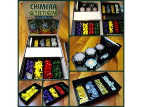 chimera station organizer boardgame boardgames boardgamesinlay inserts chimerastation inlay insert 3d print model - Mito3D