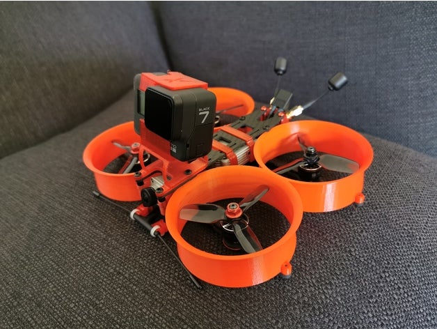 cinexplorer - cinewhoop exploring cinematic shots air unit diy diydrones dji hd fpv drone droneracing drones racing gopro hero hero6 hero7 mini quadcopter frame whoop 3D print model - Mito3D