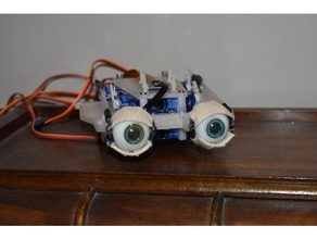 sylvie 2021 - animatronic eye mechanism + rbpi camera 2020 inmoov robot skull 3d print model - Mito3D