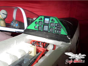 pc-9 de cabina panel instrumentos el fpv remotecontrol la fpvplane cámara instrumento rcplane 3d print model - Mito3D