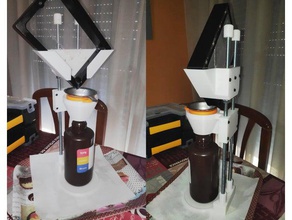 resin vat drip stack sistema drenaje para resina anycubic photon s elegoo mars filter funnel funnels part printer uv 3d print model - Mito3D
