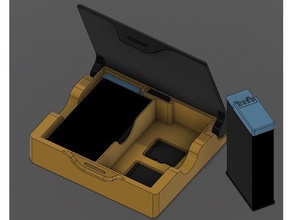 gopro max caso de la batería soporte 3d print model - Mito3D