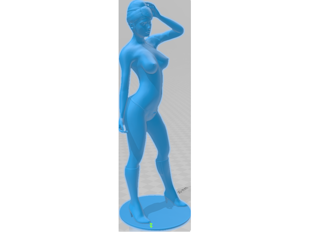 lana top di meno modello stampa sexy topless 3D print model - Mito3D