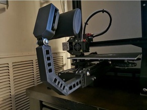 ender 3 y-axis universal mount finger hinge camera creality ender3 light 3d print model - Mito3D