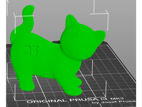 cat 3d slash 3d print model - Mito3D
