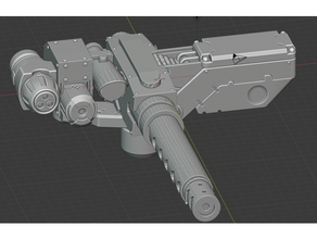 crows stubber warhammer 40k 3d print model - Mito3D