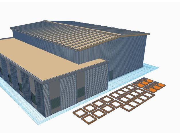 n de la escala empresa camiones tienda warehouse 1 160 modelo construcción modelos ferrocarril los trenes del a herramientas almacén 3D print model - Mito3D