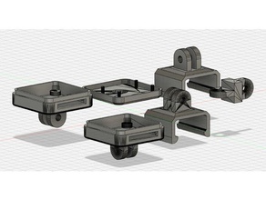 pi cam v2 noir adjustable clip-on camera mount ender series creality printers ender3 ender5 3 5 raspberry 3d print model - Mito3D