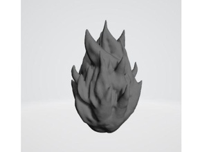 meteor fireball spell particle fire flames 3d print model - Mito3D