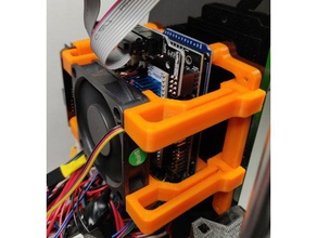 anet a8 rampes 14 + ventilateur mosfet module de montage 3d print model - Mito3D