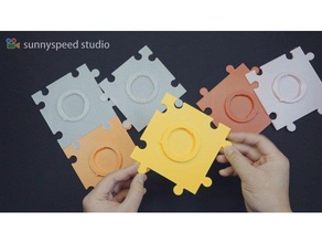 sony e-mount lens tray puzzle e mount 3d print model - Mito3D