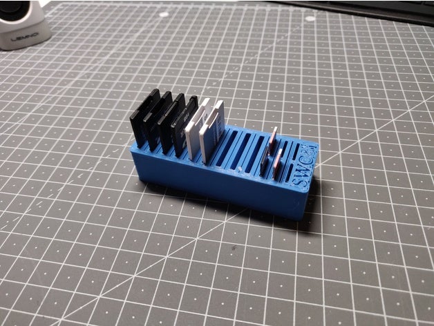 carte sd organiseur - rangement verser la le titulaire organisateur sdcard stockage trieur 3D print model - Mito3D