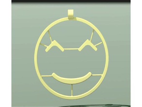 wohlwollende emoji Halskette Halsketten-Anhänger Anhänger 3d print model - Mito3D
