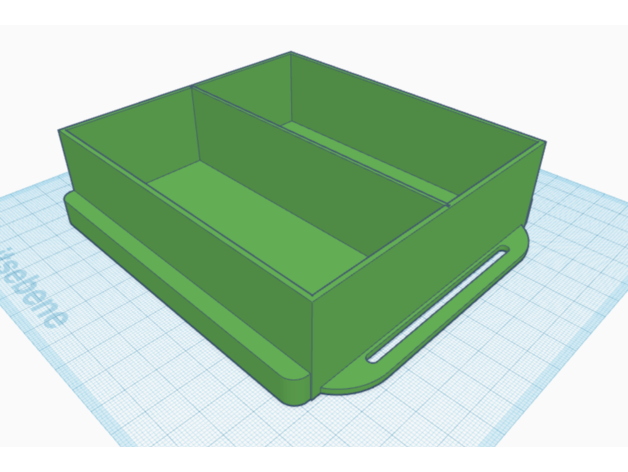 cd rack drawer box cd-rack 3D print model - Mito3D