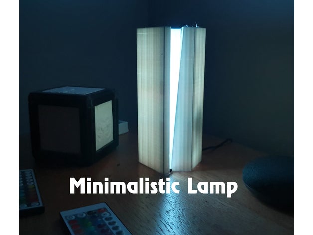 minimalista da lâmpada clipe legal diodo emissor de luz o mínimo moderno rgb simples assim coisa aí thingiverse 3D print model - Mito3D