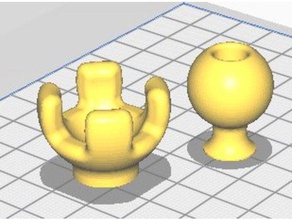 modificado bola soquete de montagem 3d print model - Mito3D