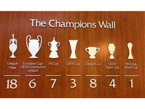 liverpool fc - diy Şampiyonlar duvarı Spor Toto Süper Lig futbol duvar sanatı 3d print model - Mito3D